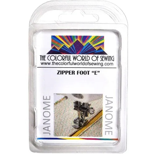 Janome Zipper Foot "E" packaged