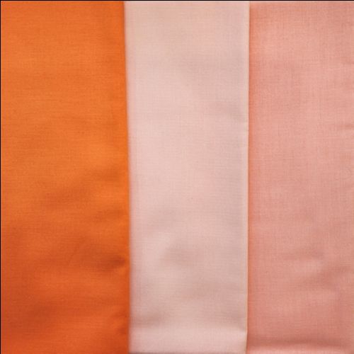 Kona Cotton Quilting Fabric- Three, 1 Yard Cuts, Peach
