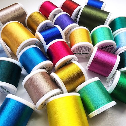 Madeira Rayon Embroidery Thread Grab Bag 25 Spools Small & Large