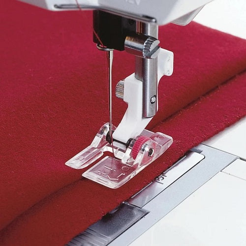 sewing a blind hem with the Husqvarna Viking Adjustable Blind Hem Foot