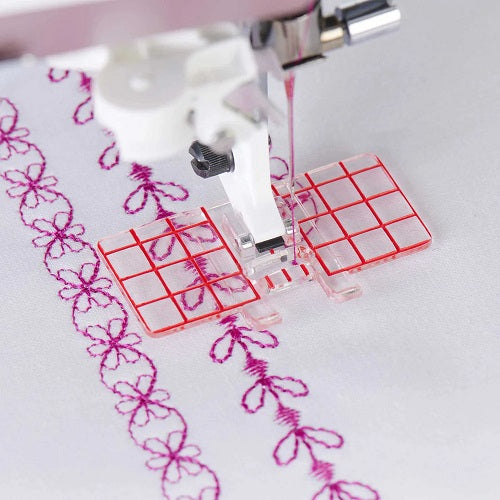 decorative stitching with The Husqvarna Viking Multi-Line Decorative Foot