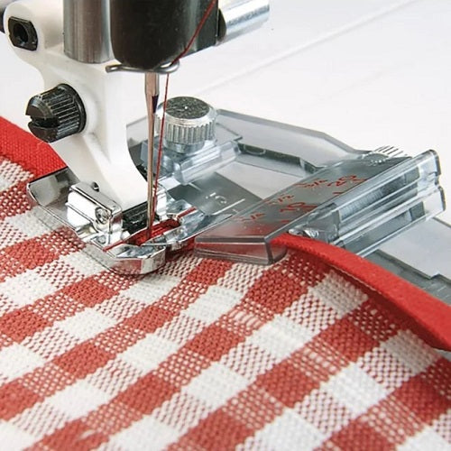 attaching binding with the Husqvarna Viking Adjustable Binder