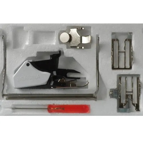 Bernina Genuine 50 Three Sole Walking Foot with Seam Guide old style close up