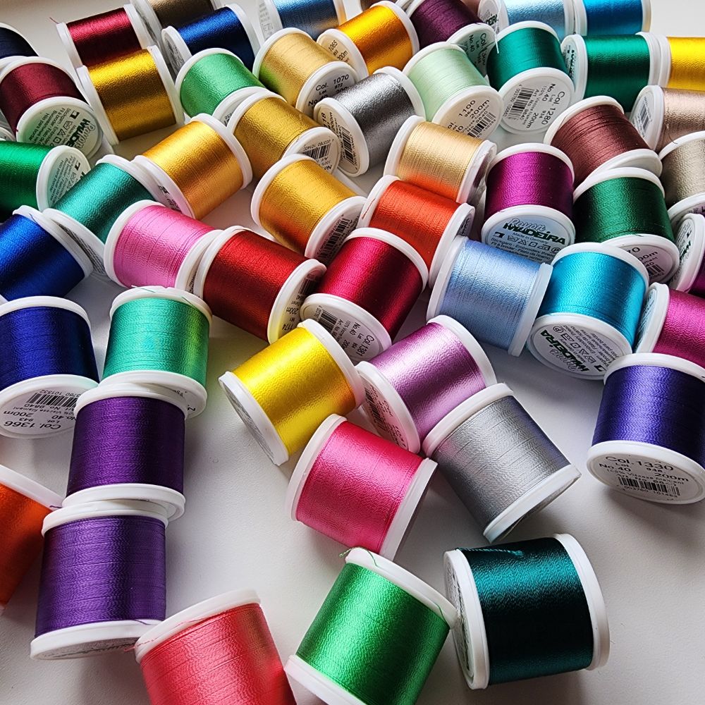 Madeira Rayon Embroidery Thread 59 Small 220yd. Spools