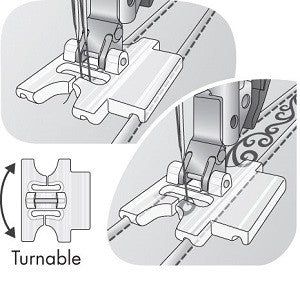 Pfaff Pintuck Foot with Decorative Stitch Guide