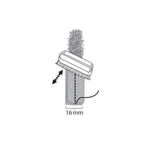 illustration 2 of using the husqvarna viking chenille foot