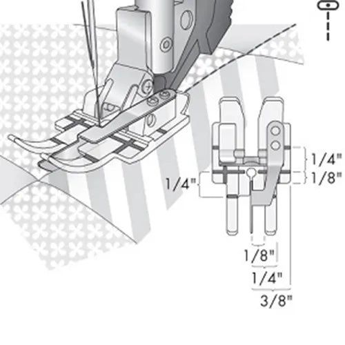 illustration of Pfaff Clear Stitch In Ditch Foot