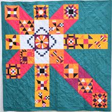 SUNSET X Wall Quilt / Throw Quilt