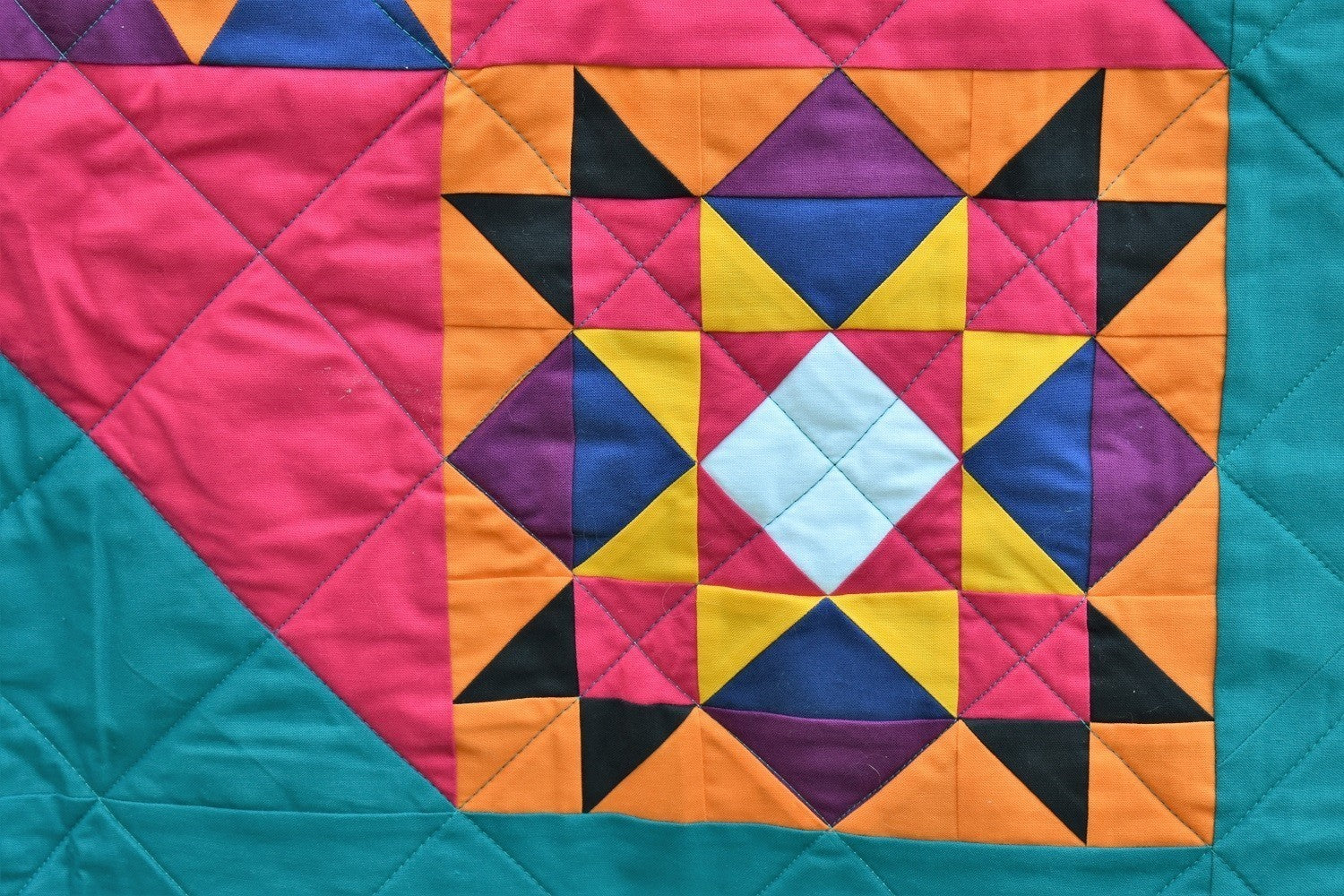 SUNSET X Wall Quilt / Throw Quilt