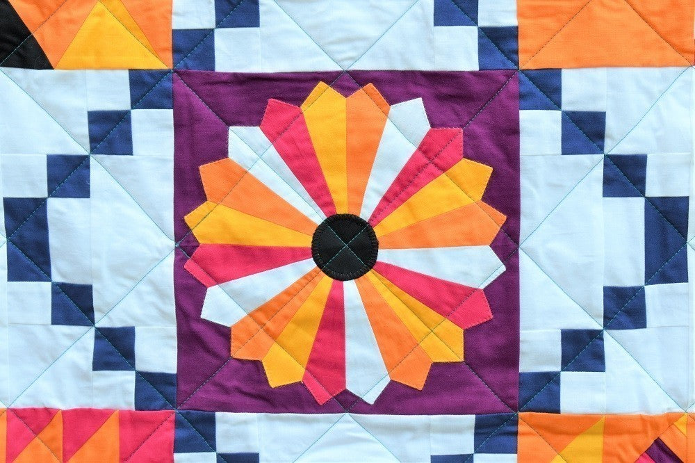 SUNSET X Wall Quilt / Throw Quilt
