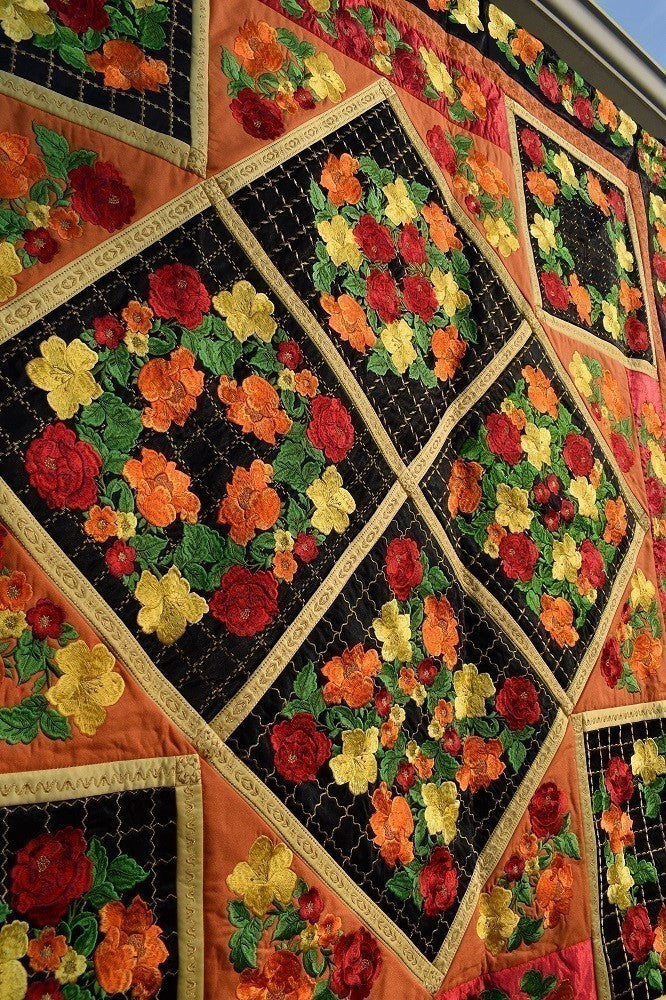 FIESTA Floral Embroidered Wall Hanging