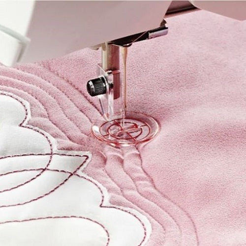 echo quilting with the the Husqvarna Viking Free Motion Echo Quilting Foot