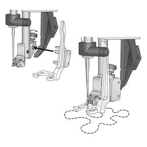 Pfaff Open Toe Free Motion Foot