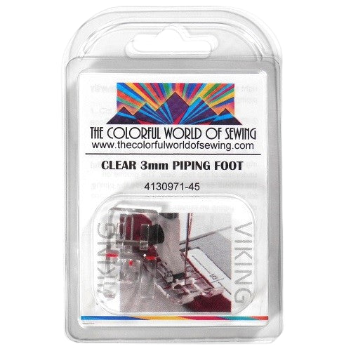 Husqvarna Viking Clear Piping Foot packaged