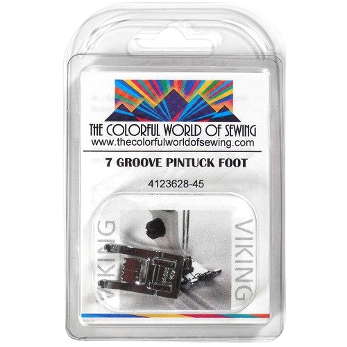 7 groove Husqvarna Viking Pintuck Foot packaged