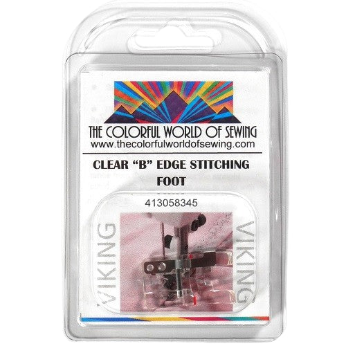 Husqvarna Viking Clear B Edge Stitching Foot packaged