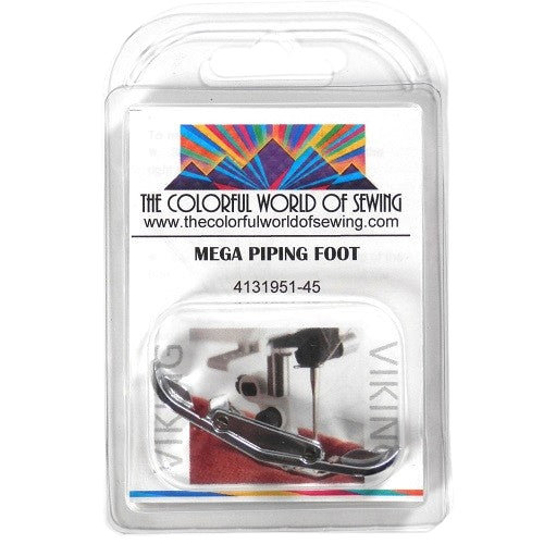 the Husqvarna Viking Mega Piping Foot packaged