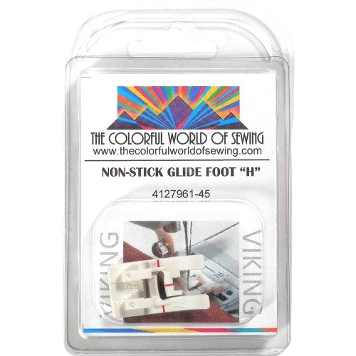 the Husqvarna Viking Non-Stick Glide Foot "H" package