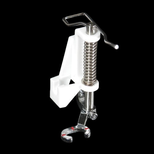 close up of The Husqvarna Viking Open Toe Free Motion Spring Foot