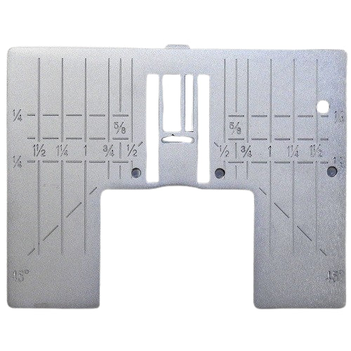 Husqvarna Viking Zig Zag Needle Plate In Inches for Diamond, Brilliance, Ruby, Topaz, Sapphire, Opal