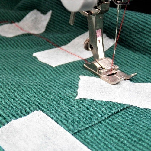 Baste pockets in place