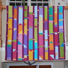 COLORFUL COLUMNS Wall Hanging/Throw