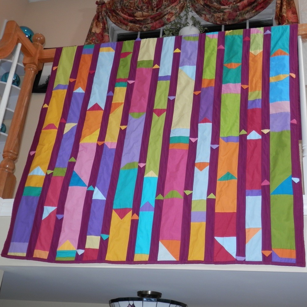 COLORFUL COLUMNS Wall Hanging/Throw