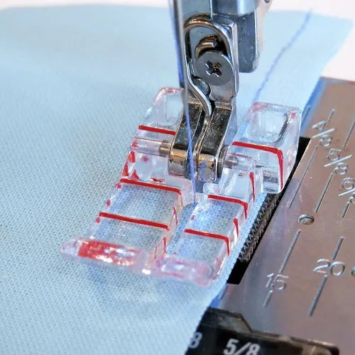 Little Foot Clear 1/4" Quilting Presser Foot for High Speed Straight Stitch Machines sewing 1