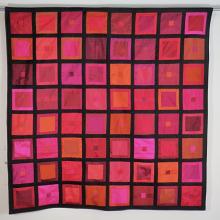 SEW RED Silk Geometric Wall Hanging