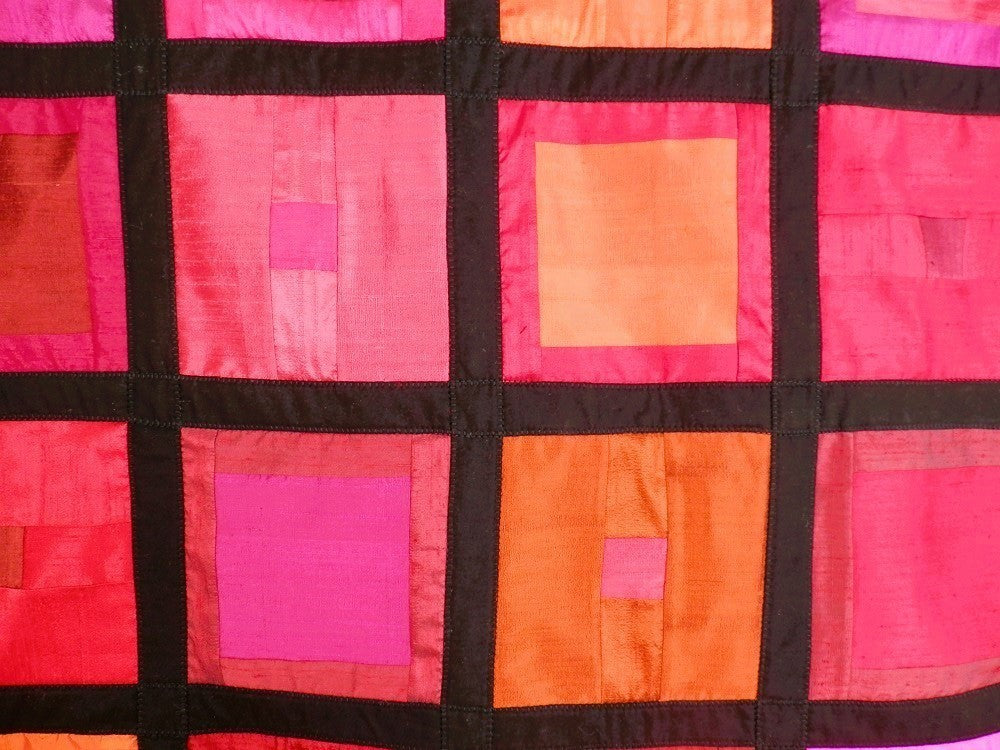 SEW RED Silk Geometric Wall Hanging