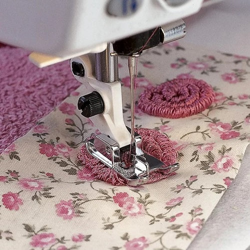 making flowers with the The Husqvarna Viking Marking Foot
