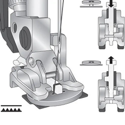 illustration of Pfaff Sew-On Button Foot