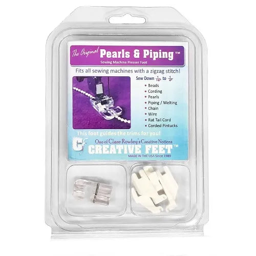 Pearls & Piping Foot packaged