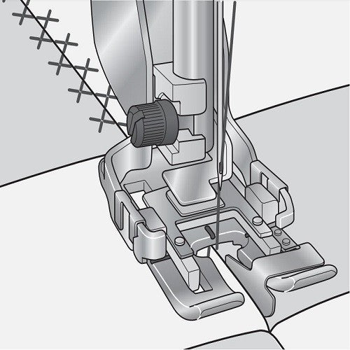 Interchangeable Decorative Guide Sole for the Walking Foot With Interchangeable Soles