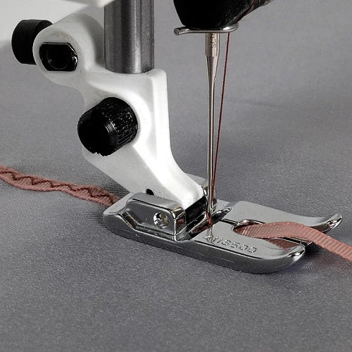 attaching braid with the Husqvarna Viking Braiding Foot