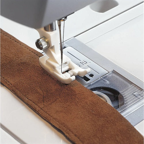sewing on leather with the Husqvarna Viking Non-Stick Glide Foot "H"