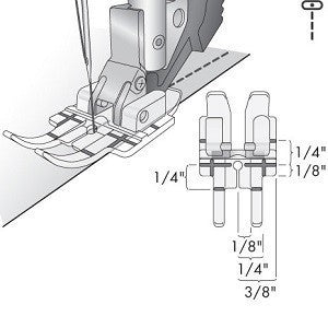 Pfaff Clear 1/4 Inch Feet