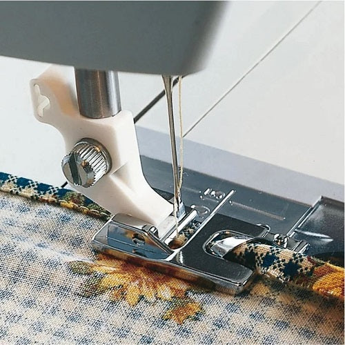 the Husqvarna Viking 5mm Hemmer Foot sewing a narrow hem
