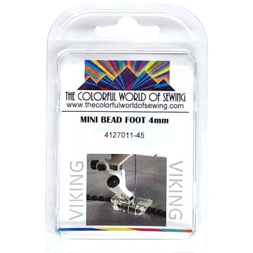 Husqvarna Viking 4mm Mini Bead Foot packaged