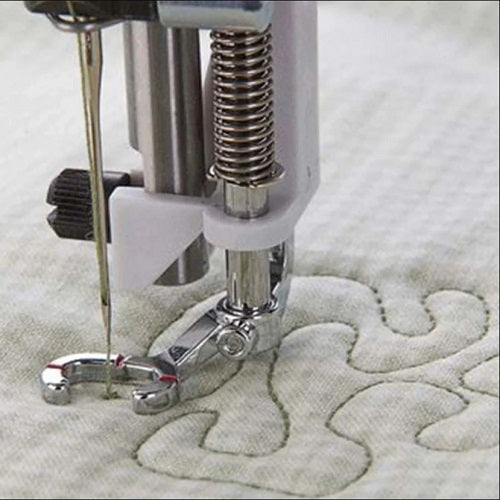 free motion sewing with The Husqvarna Viking Open Toe Free Motion Spring Foot
