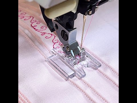 using the Pintuck Foot with Decorative Stitch Guide