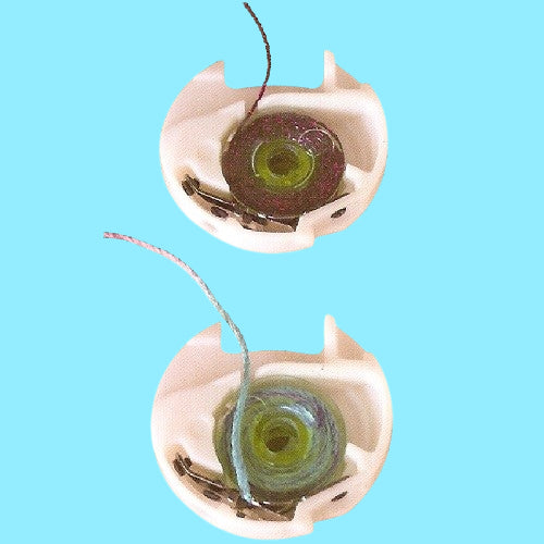 examples of using the Husqvarna Viking Specialty Bobbin Case