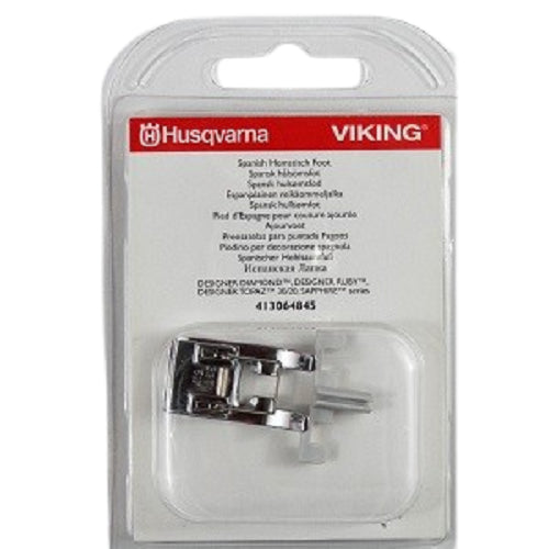 The Husqvarna Viking Spanish Hemstitch Foot Set packaged