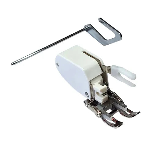 Bernette Open Toe Walking Foot With Seam Guide close up